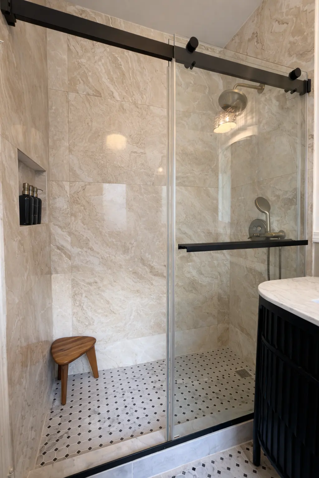 Tub-to-Shower Conversion